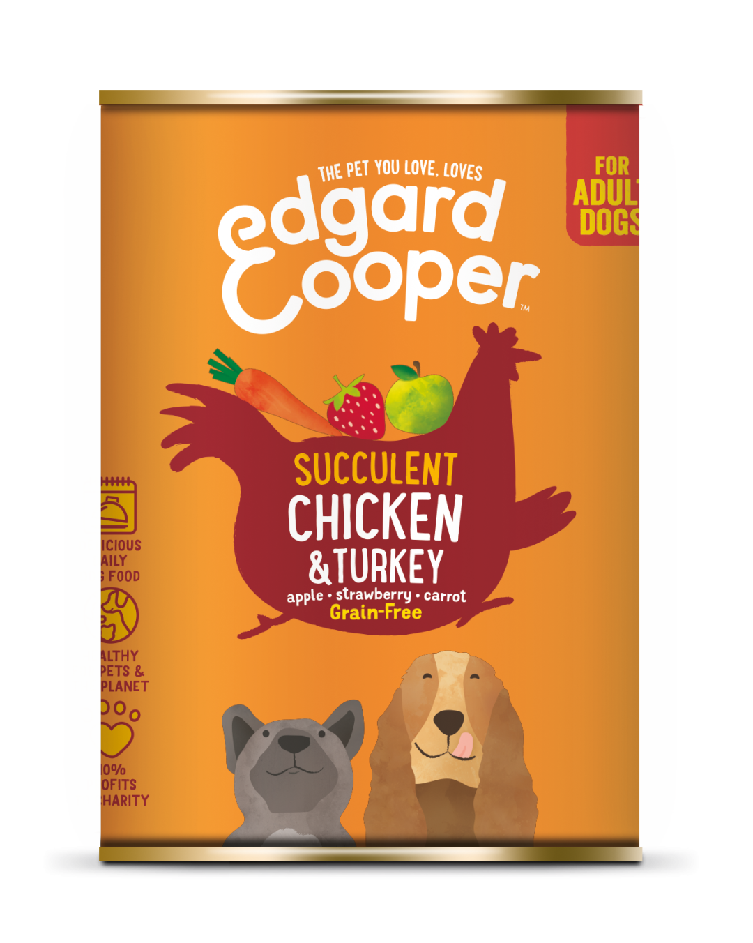 Edgard & Cooper hondenvoer Adult kip en kalkoen 400 gr